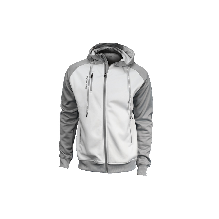 TRUE FULL ZIP FLEECE GRAPHIC HOODIE SILVER DETSKÁ MIKINA